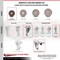 Service Caster 3 Inch SS High Temp Glass Filled Nylon 10mm Stem Caster Total Lock Brake SCC SCC-SSTSTTL20S314-GFNSHT-M1015 - alternate 1
